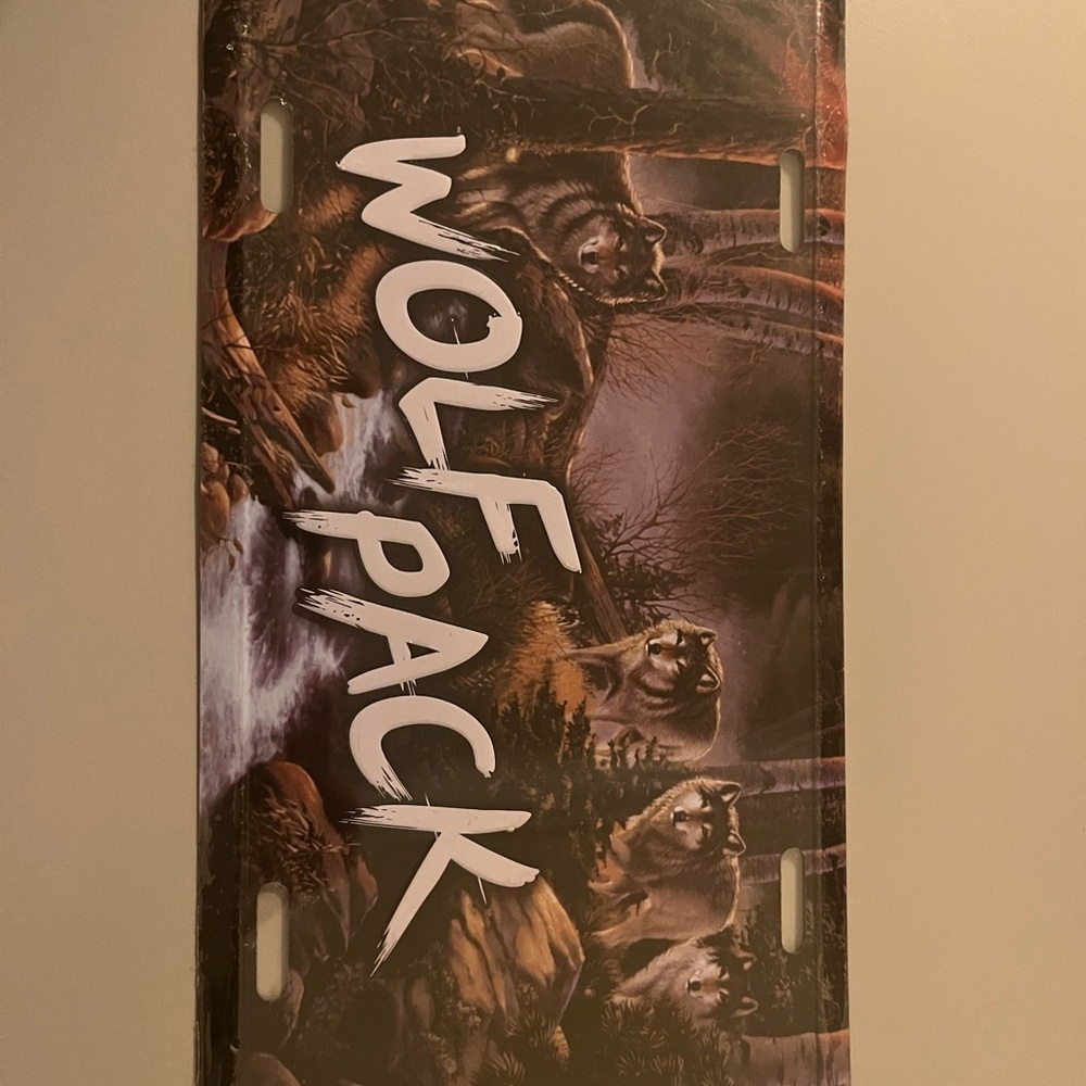 Wolf Pack License Plate